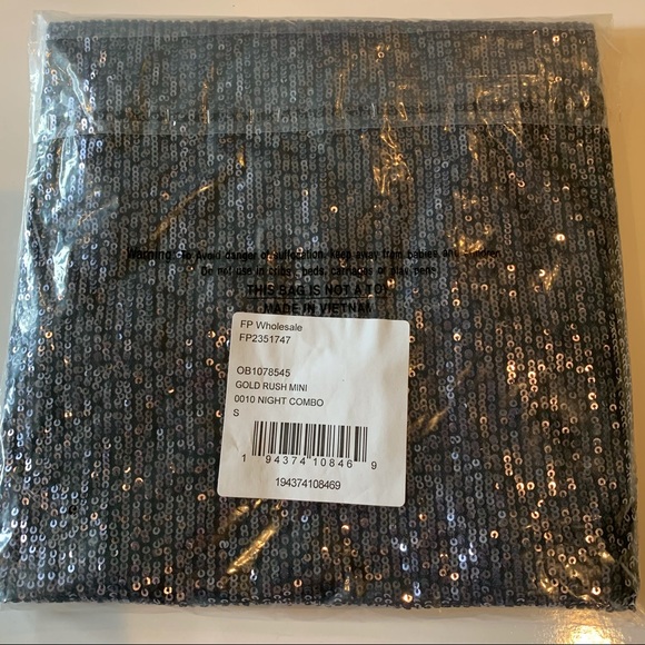 Free People Gold Rush Mini dress black sequins - Picture 3 of 4